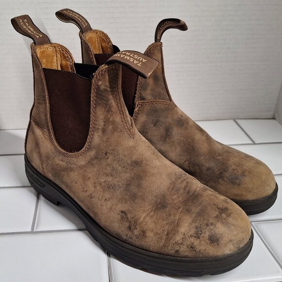 Blundstone #585 Classic Boots Rustic Brown Leather Women’s Size 5.5 AU (~8 W US) - Picture 9 of 10